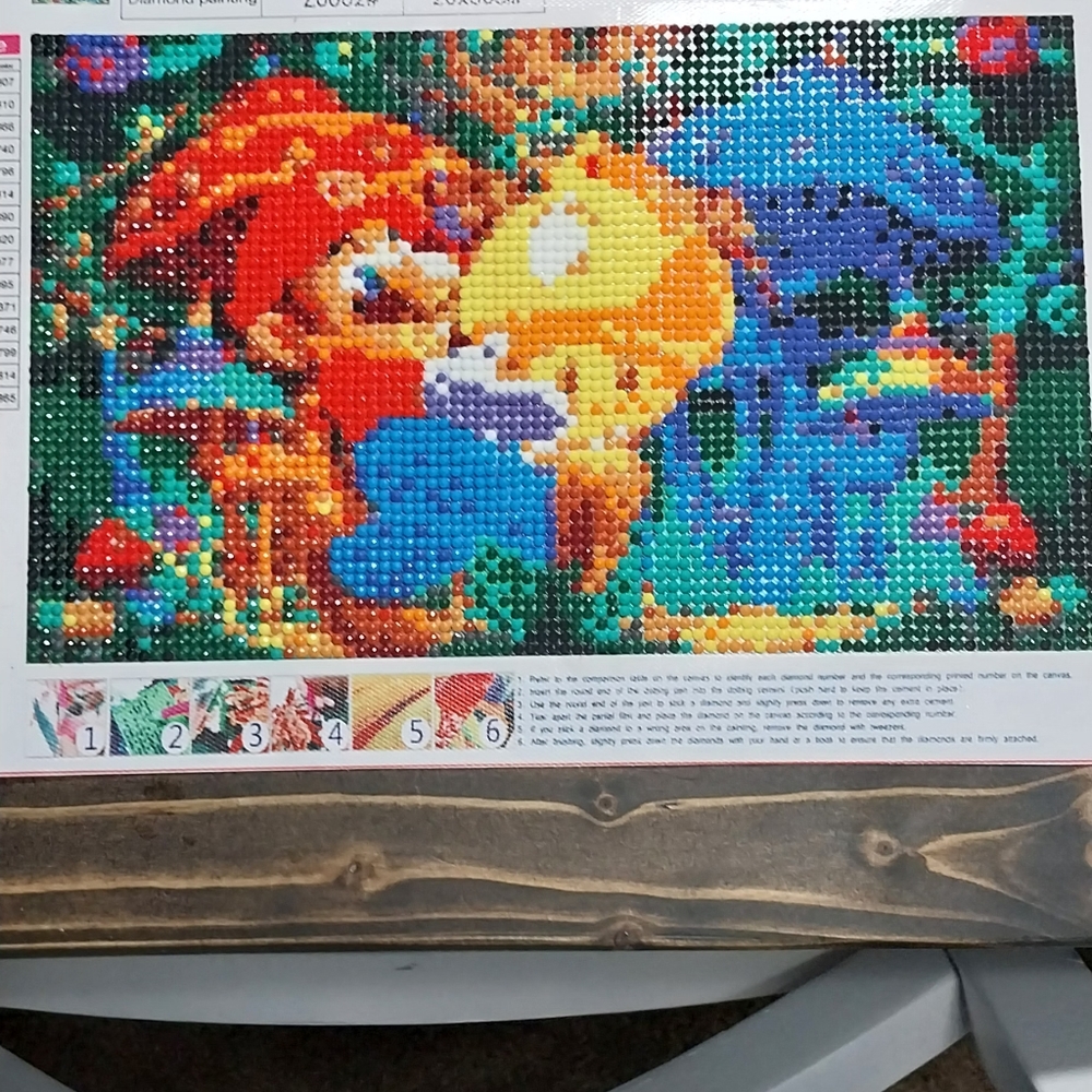 Mario Mushroom Diamond Art